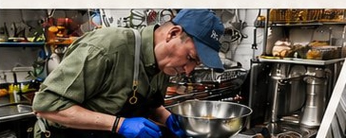 Volunteers at Post 9 kitchen